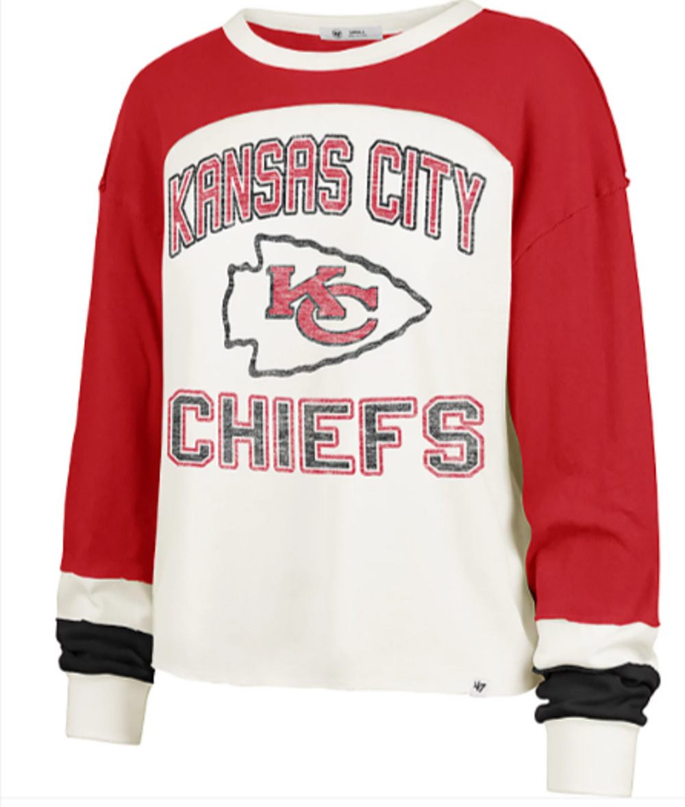 ‘47 Brand Women's Kansas City Chiefs Women’s M 6-10 Long Sleeve Shirt